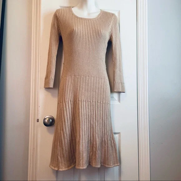 Calvin Klein | Dresses | M Calvin Klein Rose Gold Sweater Dress | Poshmark